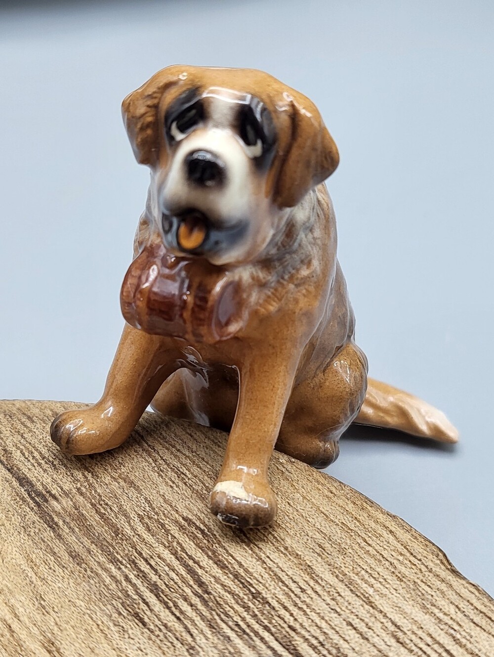 Hagen Renaker St. Bernard w/ Rescue Barrel #3064 - by Artist Robert McGuinness